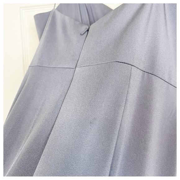 Jenni Yoo Collection Aniston Hydrangea Spaghetti Strap Gown Lined - Picture 11 of 11